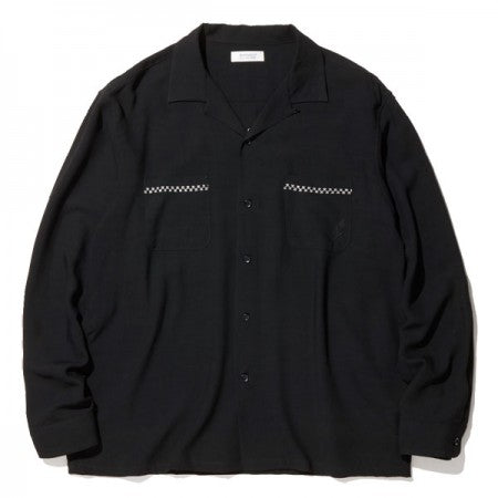 RADIALL　L/Sシャツ　"VAHJON OPEN COLLARED SHIRT L/S"　(Cool Black)