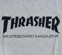 THRASHER　L/STシャツ　"MAG LOGO L/STEE"　(Gray/Black)