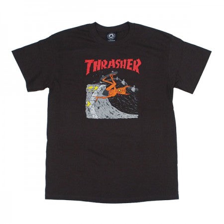 THRASHER　Tシャツ　"NECKFACE INVERT TEE"　(Brown)