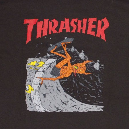 THRASHER　Tシャツ　"NECKFACE INVERT TEE"　(Brown)