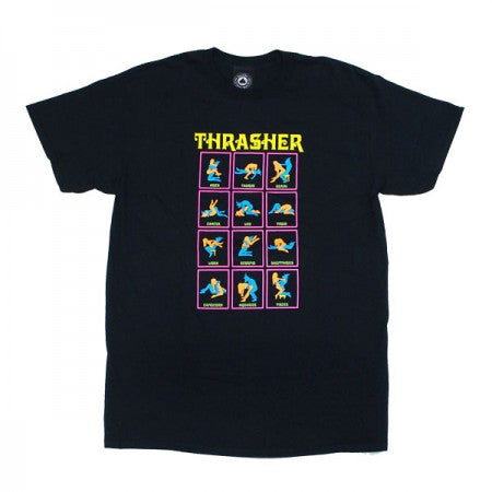 THRASHER　Tシャツ　"BLACK LIGHT TEE"　(Black)