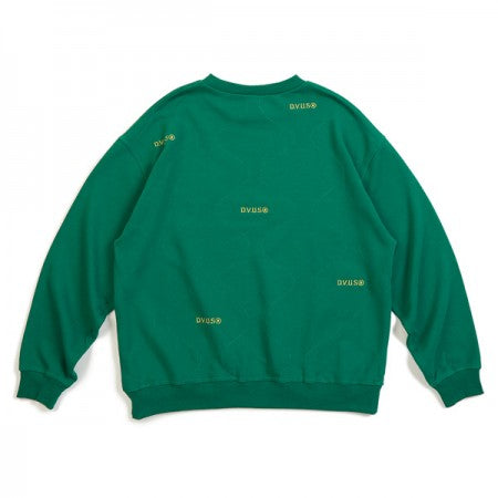 Deviluse　クルースウェット　"BACK WAVE CREWNECK SWEAT"　(Green)