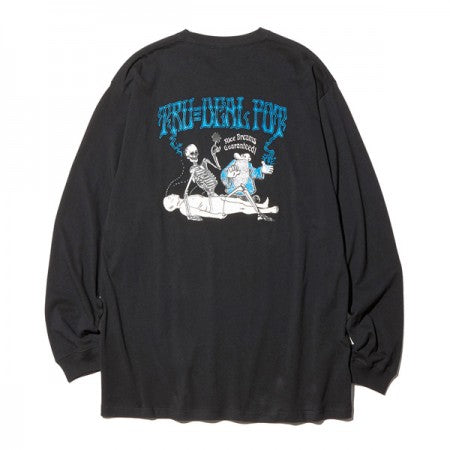 RADIALL　L/STシャツ　"TRUE DEAL POT CREW NECK T-SHIRT L/S"　(Ink Black)