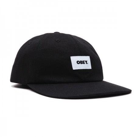 OBEY　キャップ　"BOLD LABEL ORGANIC 6 PANEL STRAPBACK CAP"　(Black)