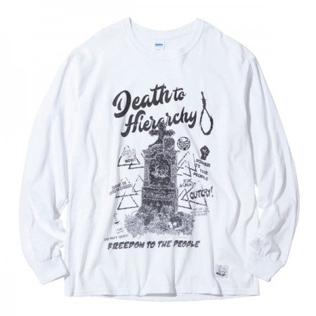 RADIALL×POSSESSED SHOE.CO　L/STシャツ　"WIREPULLER CREW NECK T-SHIRT L/S"　(White)