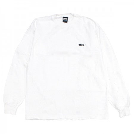 OBEY　L/STシャツ　"OBEY BOLD 2 HEAVYWEIGHT LONG SLEEVE TEE"　(White)