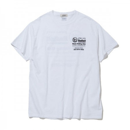 RADIALL×CHAOS FINSHING CLUB×KUUMBA　Tシャツ　"GOLDEN HOURS CREW NECK T-SHIRT S/S"　(White)