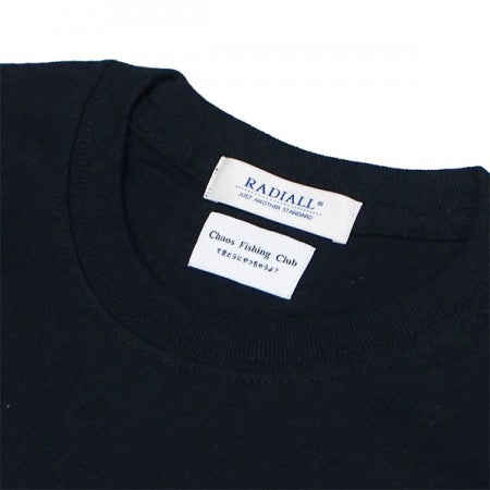 RADIALL×CHAOS FINSHING CLUB×KUUMBA　Tシャツ　"GOLDEN HOURS CREW NECK T-SHIRT S/S"　(Black)