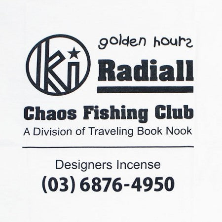 RADIALL×CHAOS FINSHING CLUB×KUUMBA　L/STシャツ　"GOLDEN HOURS CREW NECK T-SHIRT L/S"　(White)