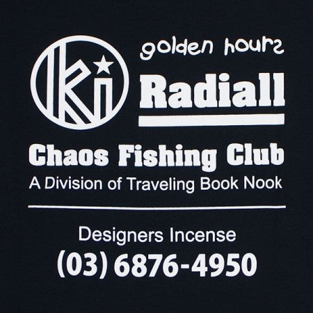 RADIALL×CHAOS FINSHING CLUB×KUUMBA　L/STシャツ　"GOLDEN HOURS CREW NECK T-SHIRT L/S"　(Black)
