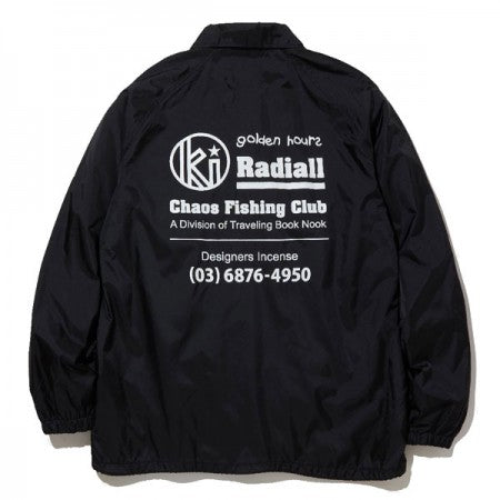 RADIALL×CHAOS FINSHING CLUB×KUUMBA　コーチジャケット　"GOLDEN HOURS WINDBREAKER JACKET"　(Black)