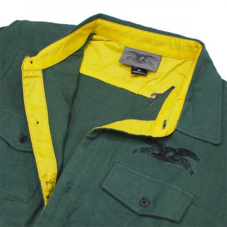 ANTI HERO　L/Sシャツ　"BASIC EAGLE FLANNEL SHIRT"　(Dark Green)