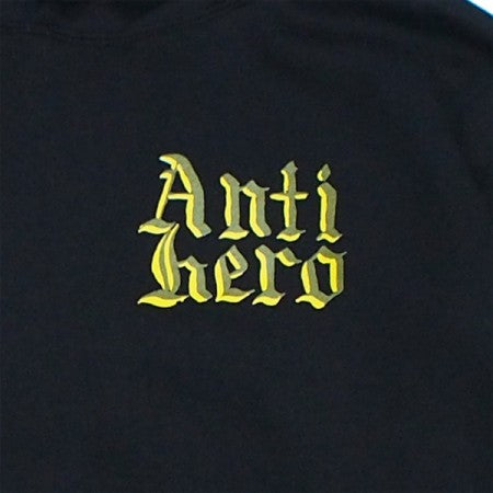 ANTI HERO　パーカー　"TERMINAL VELOCITY HOODIE"　(Black / Olive & Yellow)