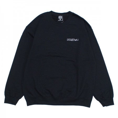 DOGTOWN　クルースウェット　"DTS SKATE CREW SWEAT"　(Black / Ink Blue)