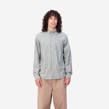 ★30%OFF★ Carhartt WIP　L/Sシャツ　“L/S C-LOGO SHIRT"　(Dollar Green / White)