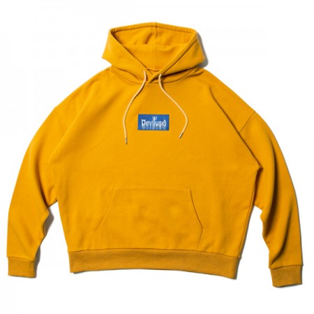 ★20%OFF★ Deviluse　パーカ　"BOX BLOOD LOGO PULLOVER HOODED"　(Mustard)