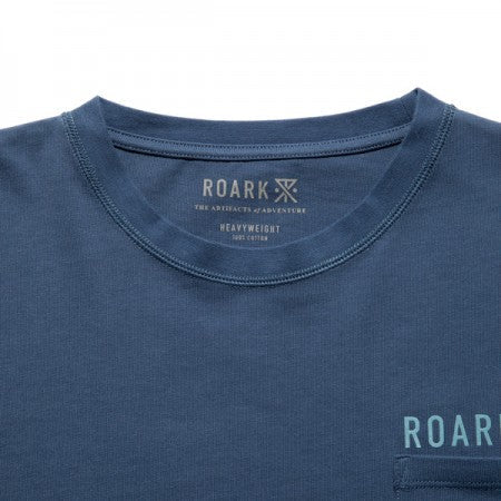 ROARK REVIVAL　L/STシャツ　"LOGO 9.3oz H/W L/S POCKET TEE"　(Navy)