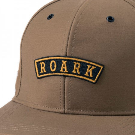 ROARK REVIVAL　キャップ　"MEDIEVAL LOGO BACKSATIN 6PANEL CAP -HIGH HEIGHT"　(Beige)