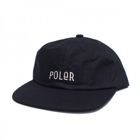 POLeR　キャップ　"COTTON 6P CAP"　(Black)