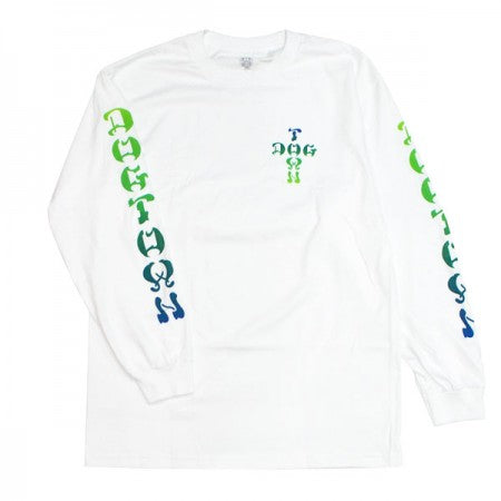 DOGTOWN　L/STシャツ　"COLOR FADE LONG SLEEVE TEE"　(White)