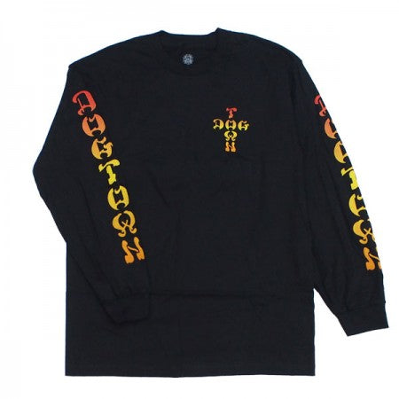DOGTOWN　L/STシャツ　"COLOR FADE LONG SLEEVE TEE"　(Black)