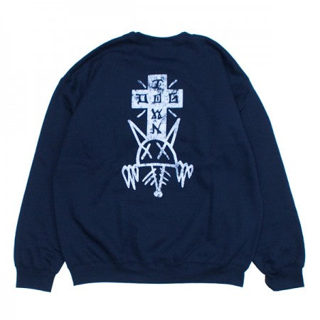 DOGTOWN　クルースウェット　"RAT FACE CREW SWEAT"　(Navy / Lilac)