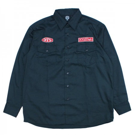 DOGTOWN　L/Sシャツ　"DTS WORK SHIRT"　(Forest)