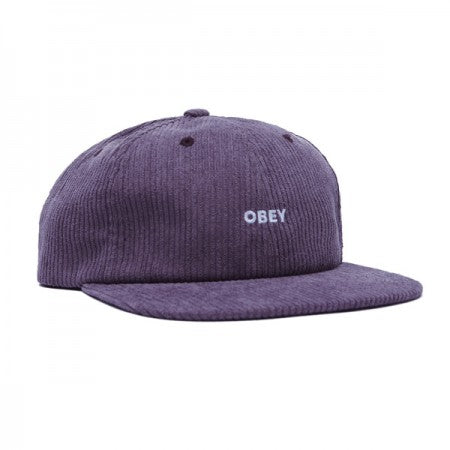 OBEY　キャップ　"COLUMN 6 PANEL STRAPBACK CAP"　(Purple Mountain)