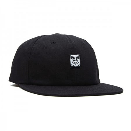 OBEY　キャップ　"ICON 6 PANEL STRAPBACK CAP"　(Black)