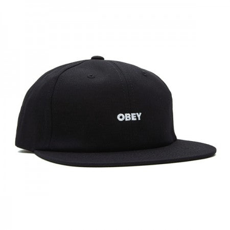 OBEY　キャップ　"BOLD 6 PANEL STRAPBACK CAP"　(Black)