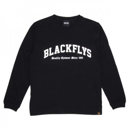 BLACKFLYS　L/STシャツ　"FLYVARSITY L/S TEE"　(Black)