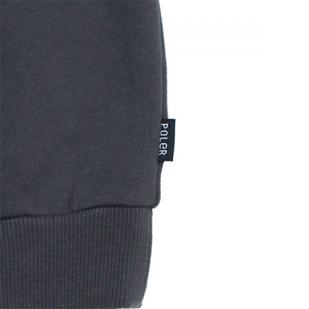 ★30%OFF★ POLeR　パーカー　"UPHIGH HOODIE"　(Charcoal Gray)