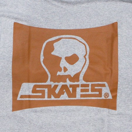 SKULL SKATES　"LOGO ロングスリーブ Tシャツ COWBOY"　(Gray/Brown)