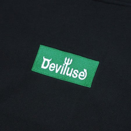 Deviluse　パーカー　"GREEN BOX LOGO PULLOVER HOODED"　(Black)