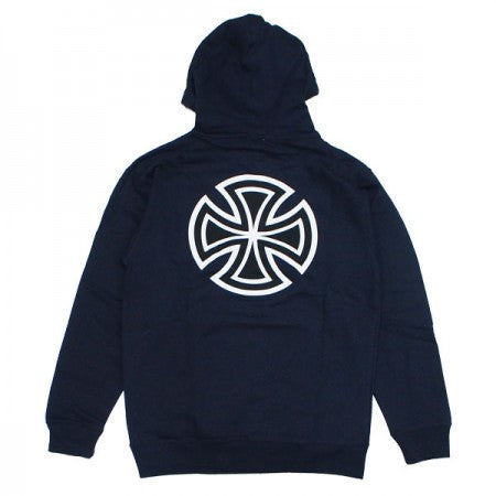 INDEPENDENT　パーカ　"BAR/CROSS PULLOVER HOOD"　(Navy)