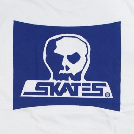 SKULL SKATES　"LOGO ロングスリーブ Tシャツ WHITE MOONSET"　(White / Navy)
