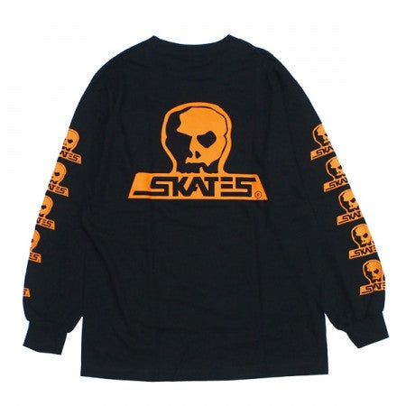 SKULL SKATES　"LOGO ロングスリーブ Tシャツ BLACK SUNSET"　(Black / Orange)