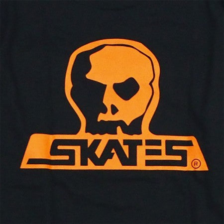SKULL SKATES　"LOGO ロングスリーブ Tシャツ BLACK SUNSET"　(Black / Orange)