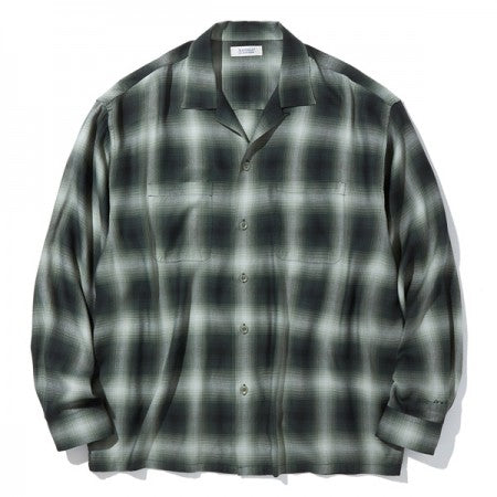 RADIALL　L/Sシャツ　"LO-N-SLO OPEN COLLARED SHIRT L/S"　(Forest Green)