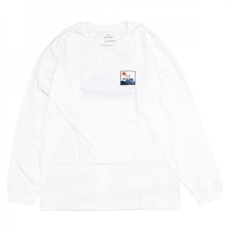 BRIXTON　L/STシャツ　"ALPHA SQUARE L/S STANDARD TEE"　(Mountain White)