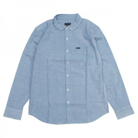 BRIXTON　L/Sシャツ　"CHARTER OXFORD L/S WOVEN"　(Light Blue Chambray)