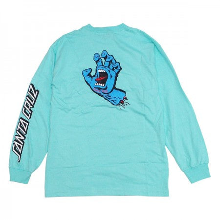 SANTA CRUZ　L/STシャツ　"SCREAMING HAND L/S TEE"　(Celedon)