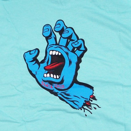 SANTA CRUZ　L/STシャツ　"SCREAMING HAND L/S TEE"　(Celedon)