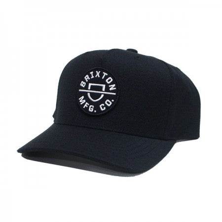 BRIXTON　キャップ　"CREST C MP SNAPBACK CAP"　(Black)