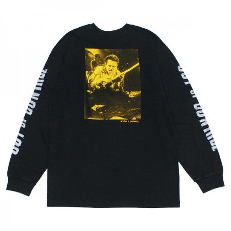 BRIXTON x STRUMMER　L/STシャツ　"OUT OF CONTROL L/S STANDARD TEE"　(Black)