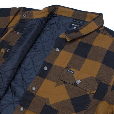 BRIXTON　シャツジャケット　"BOWERY LINED L/S FLANNEL"　(Navy / Copper)