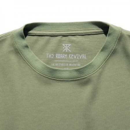 ROARK REVIVAL　L/STシャツ　"LOGO 9.3oz H/W L/S TEE"　(Army)
