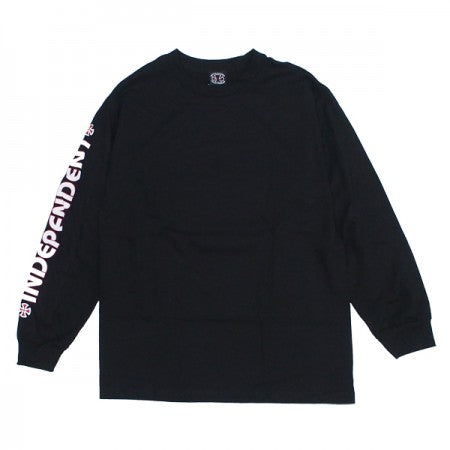 INDEPENDENT　L/STシャツ　"BAR/CROSS L/S TEE"　(Black)