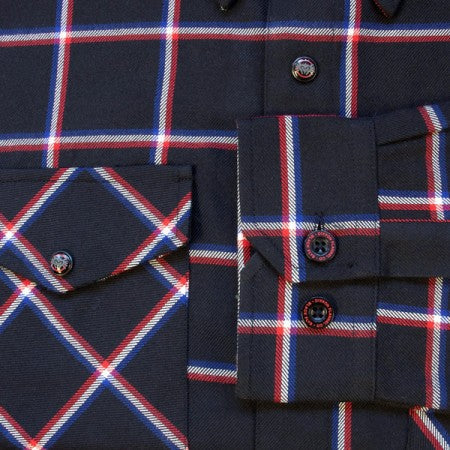 BLACK FLYS　L/Sシャツ　"FLY CENTENNIAL x DIXXON FLANNEL COLLAB L/S SHIRT"　(Navy)