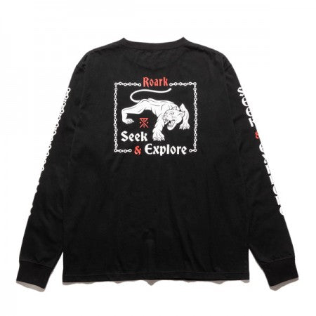 ROARK REVIVAL　L/STシャツ　"SEEK&EXPLORE L/S TEE"　(Black)